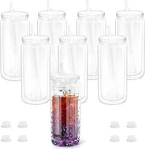 20 oz acrylic snowglobe tumbler