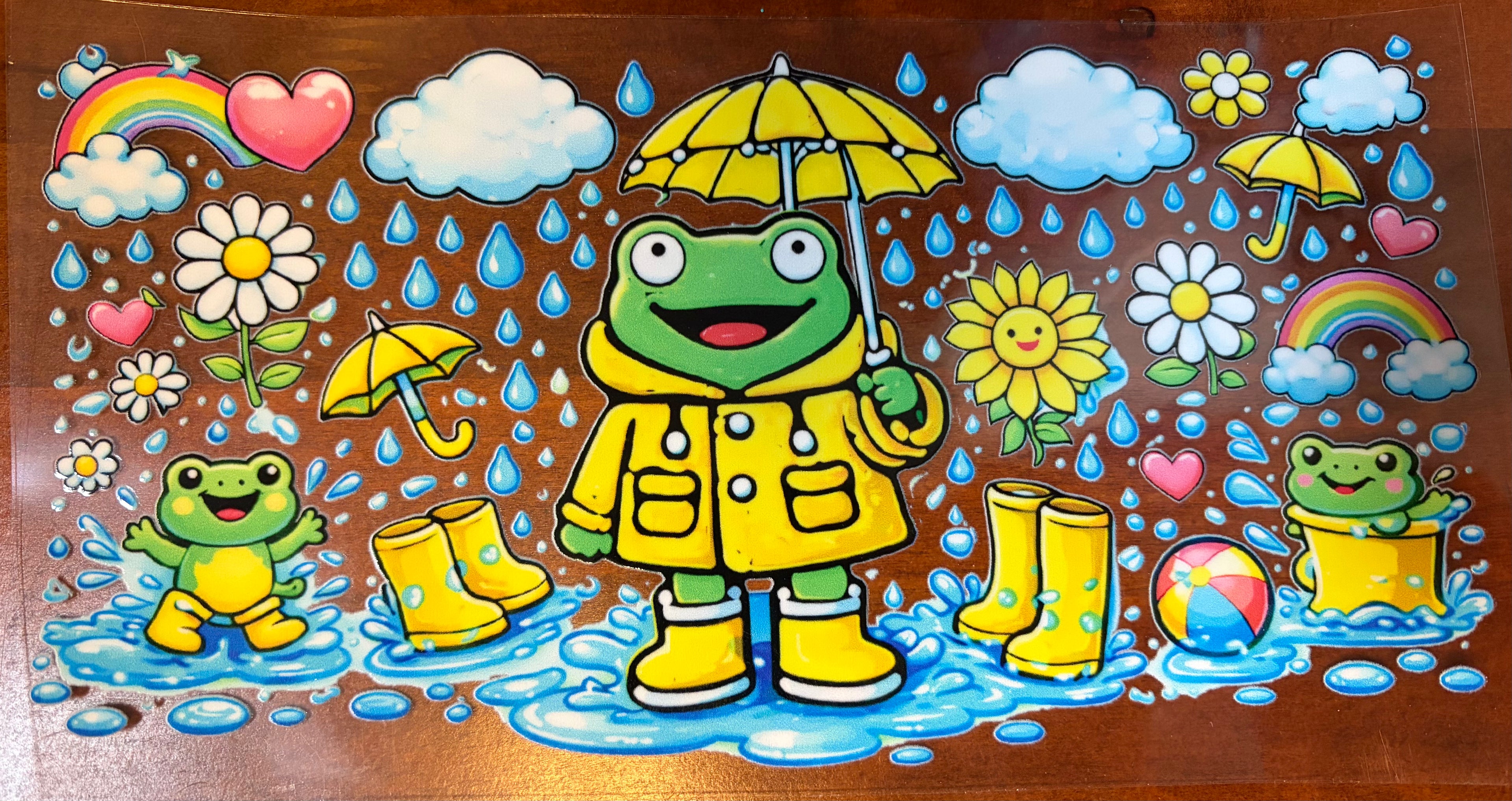 Frog in rain boots