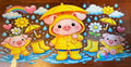 Pig in rain boots