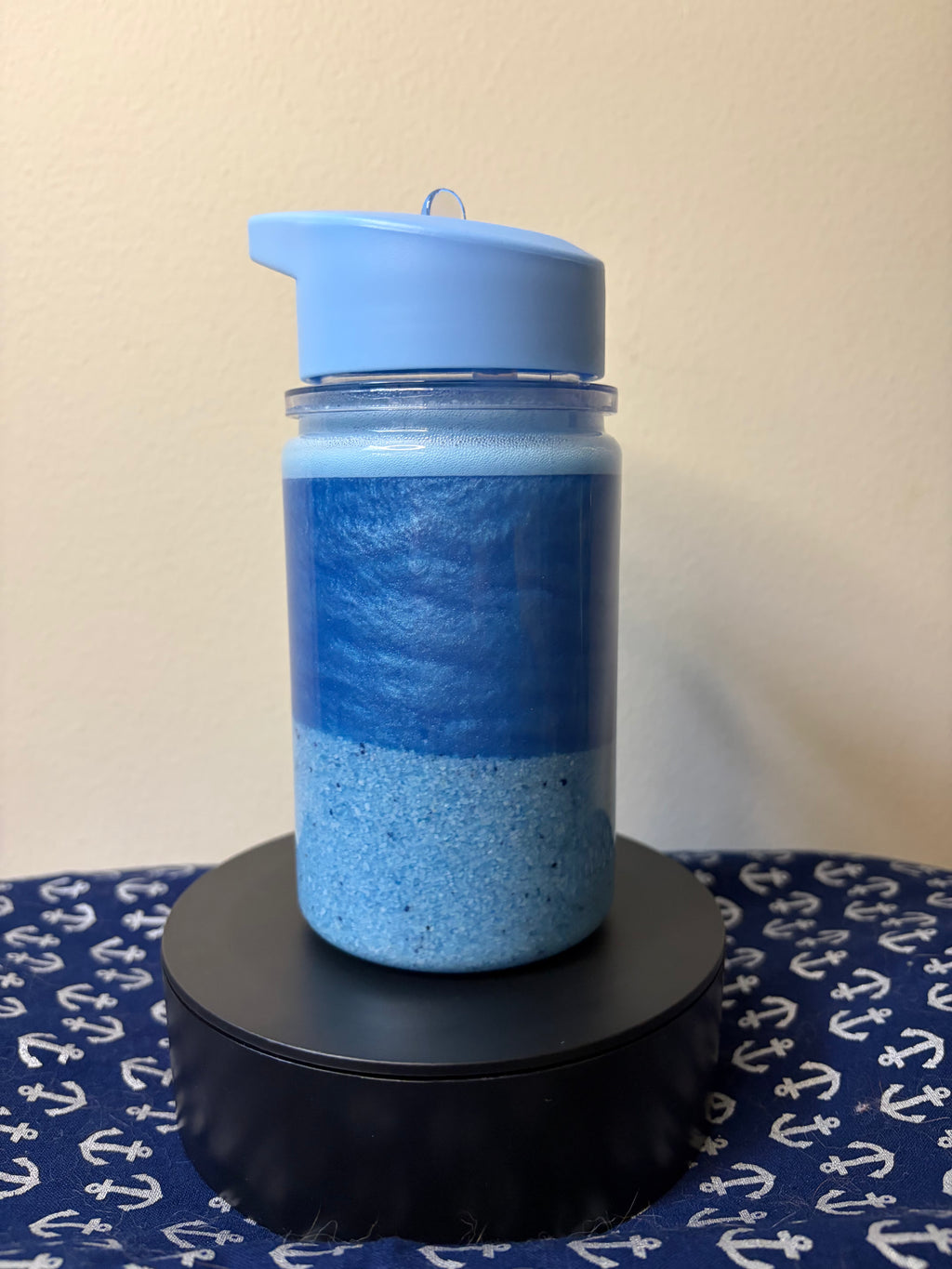 PREMADE ocean/beach theme kids cup.